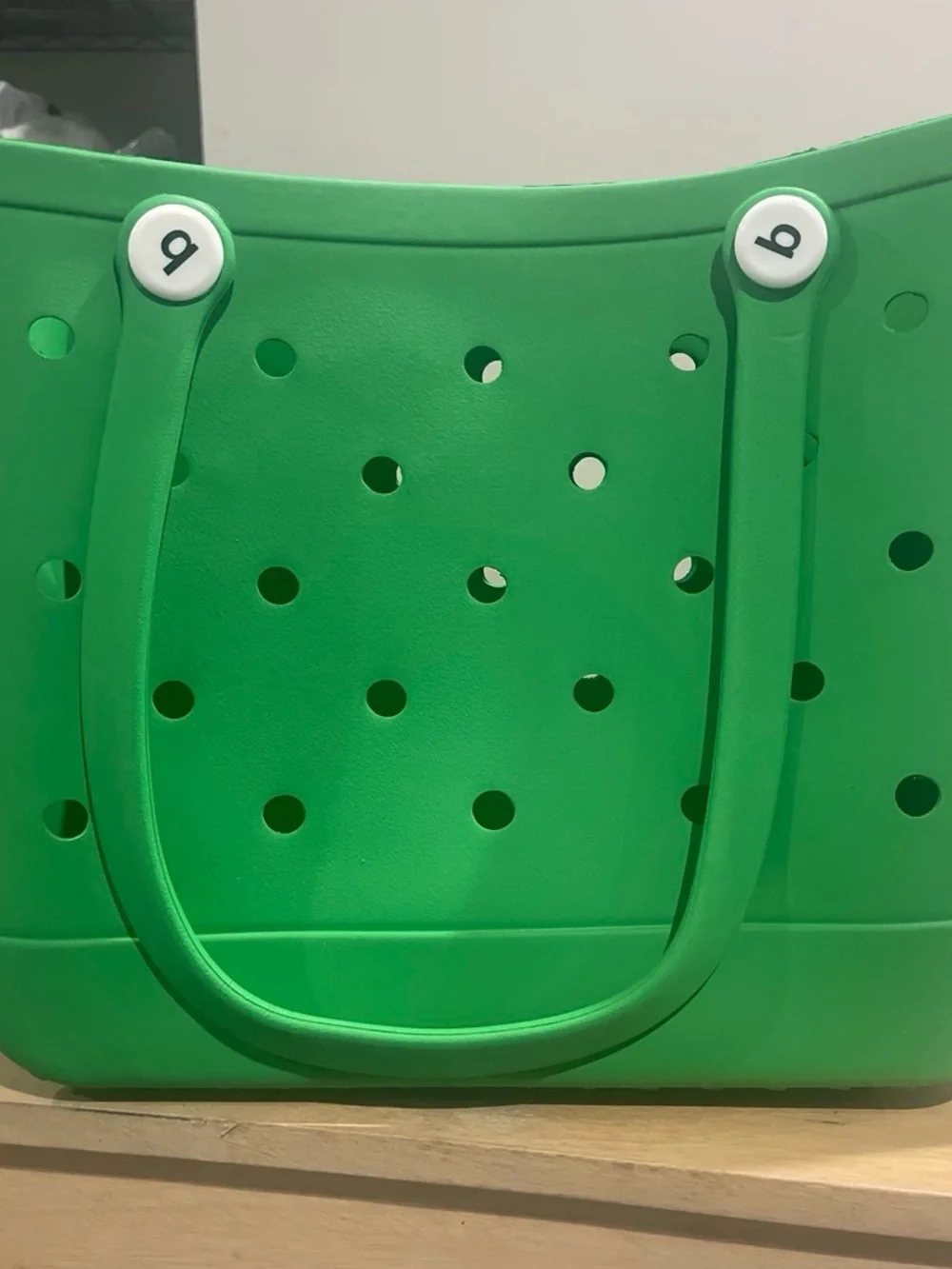 Green Perforated Tote Bag - Unbranded